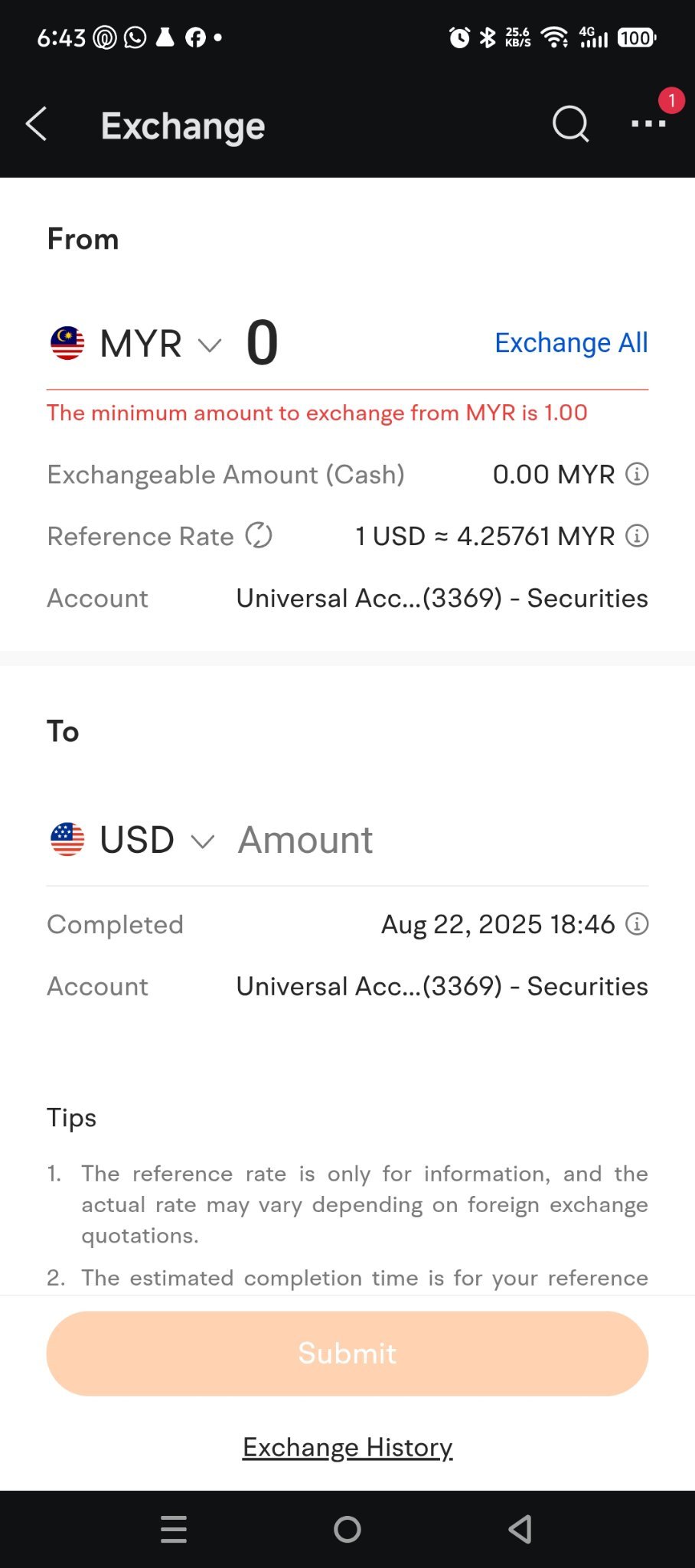 why i cant exchange my money to usd? #help - moomoo Community