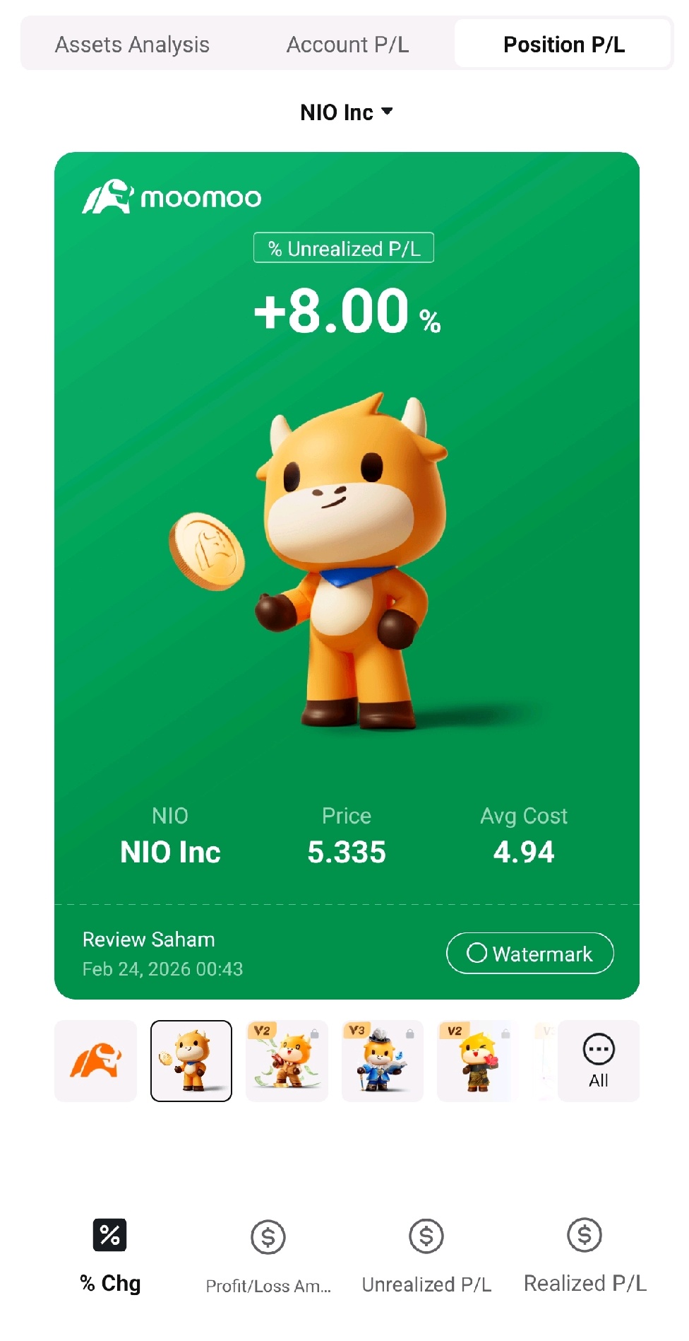 $NIO Inc (NIO.US)$ done 🤭🤭