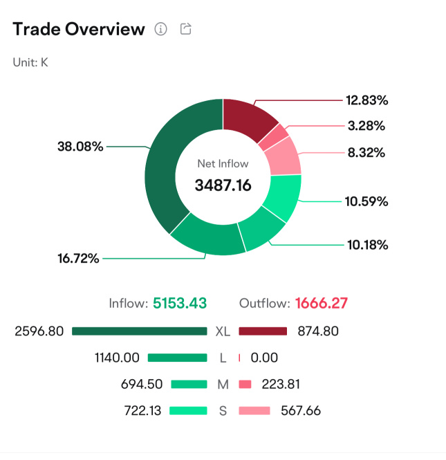 What does XL fund inflow means?