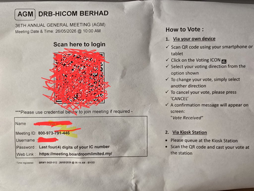 DRB-HICOM 第30屆股東周年大會