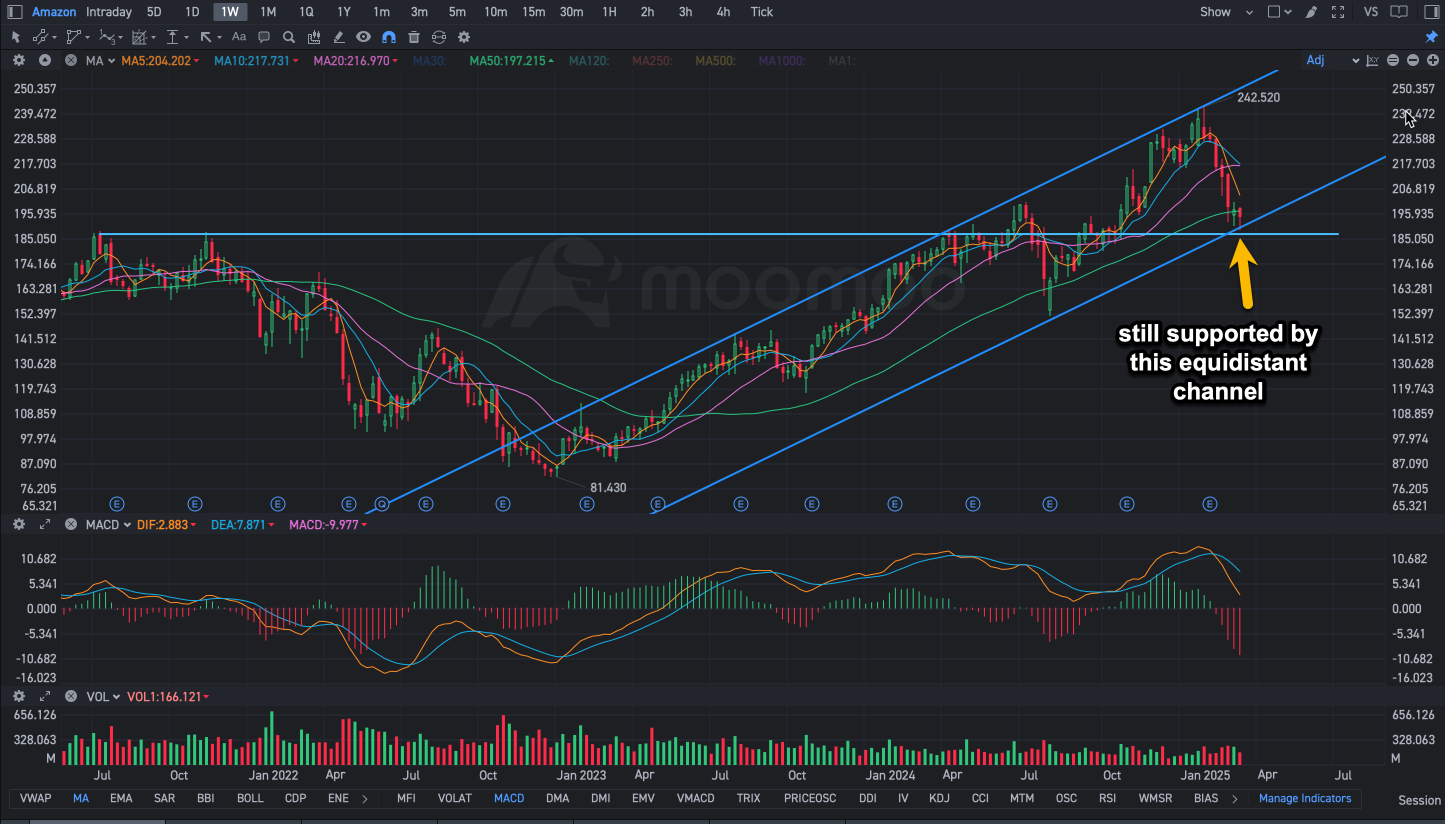 Amazon’s Uptrend at Risk? Key Support Levels to Watch