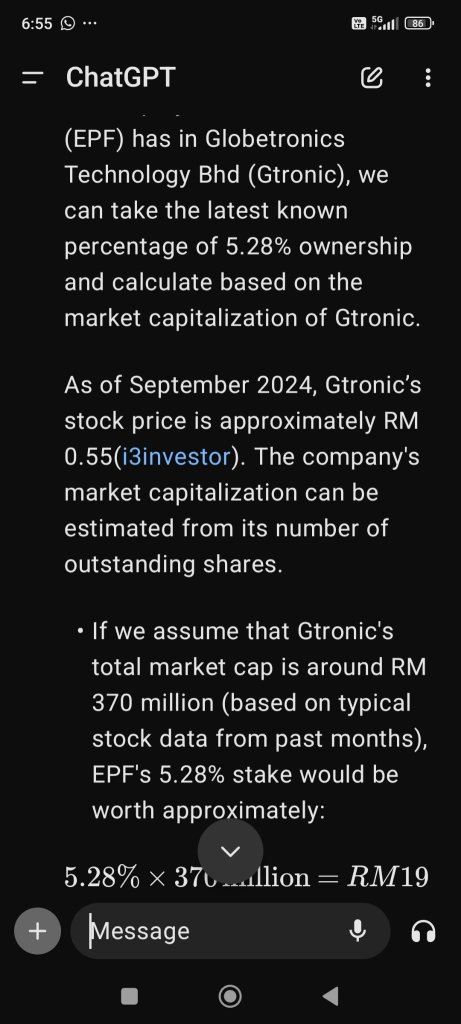 scare what...EPF still hav 19m in gtronic....if wil die thn die together 🤣