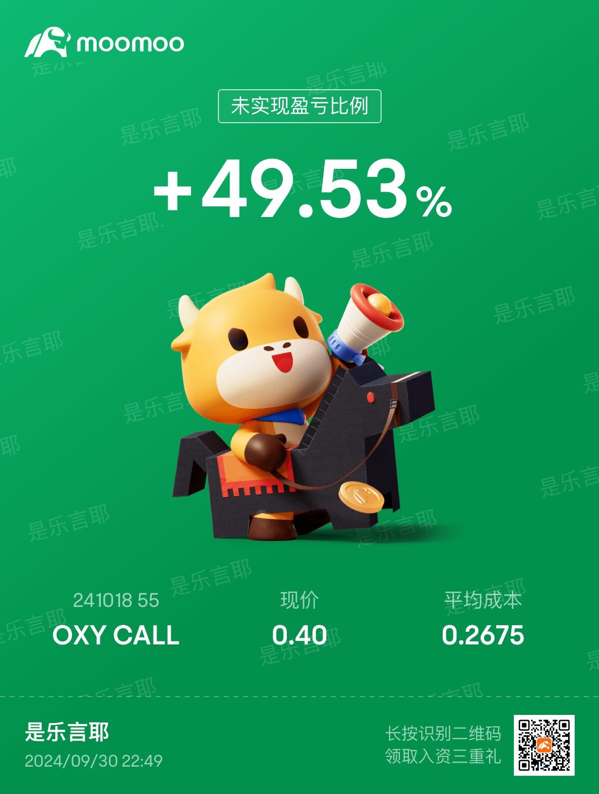 $西方石油 (OXY.US)$ 已清仓[色]