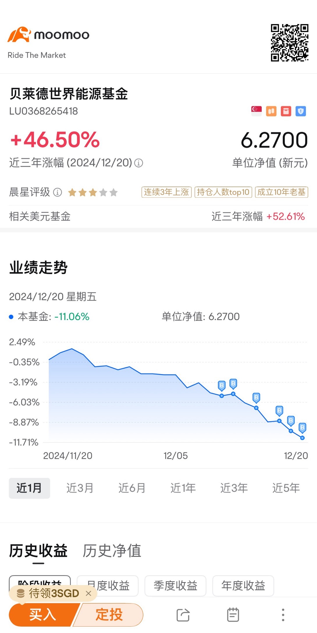 $貝萊德世界能源基金 (LU0368265418.MF)$ 機會來了，危機