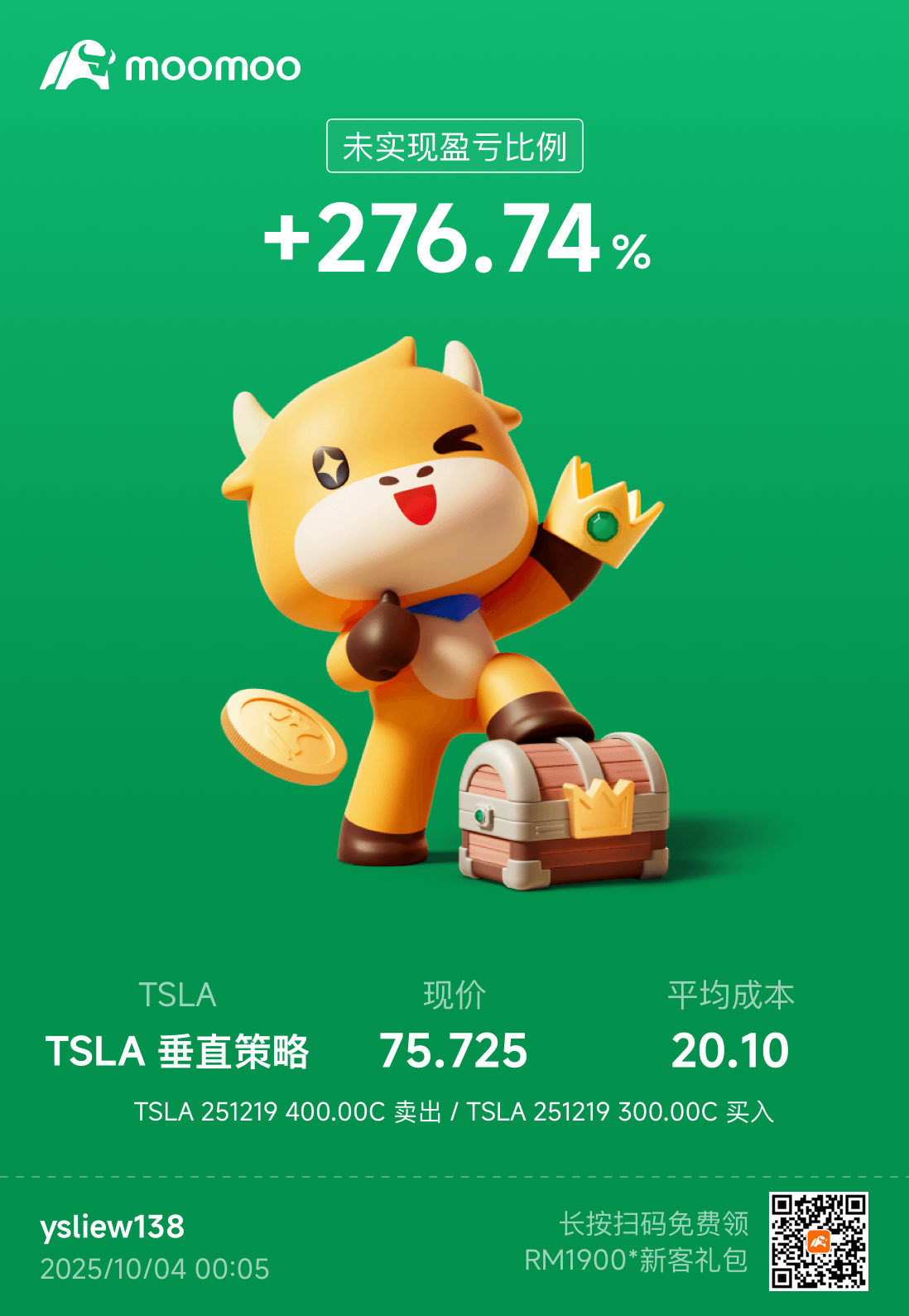 $Tesla (TSLA.US)$ It's been good enough. It's time to let go. Thank you.@Ryanlim61319 Master for the guidance