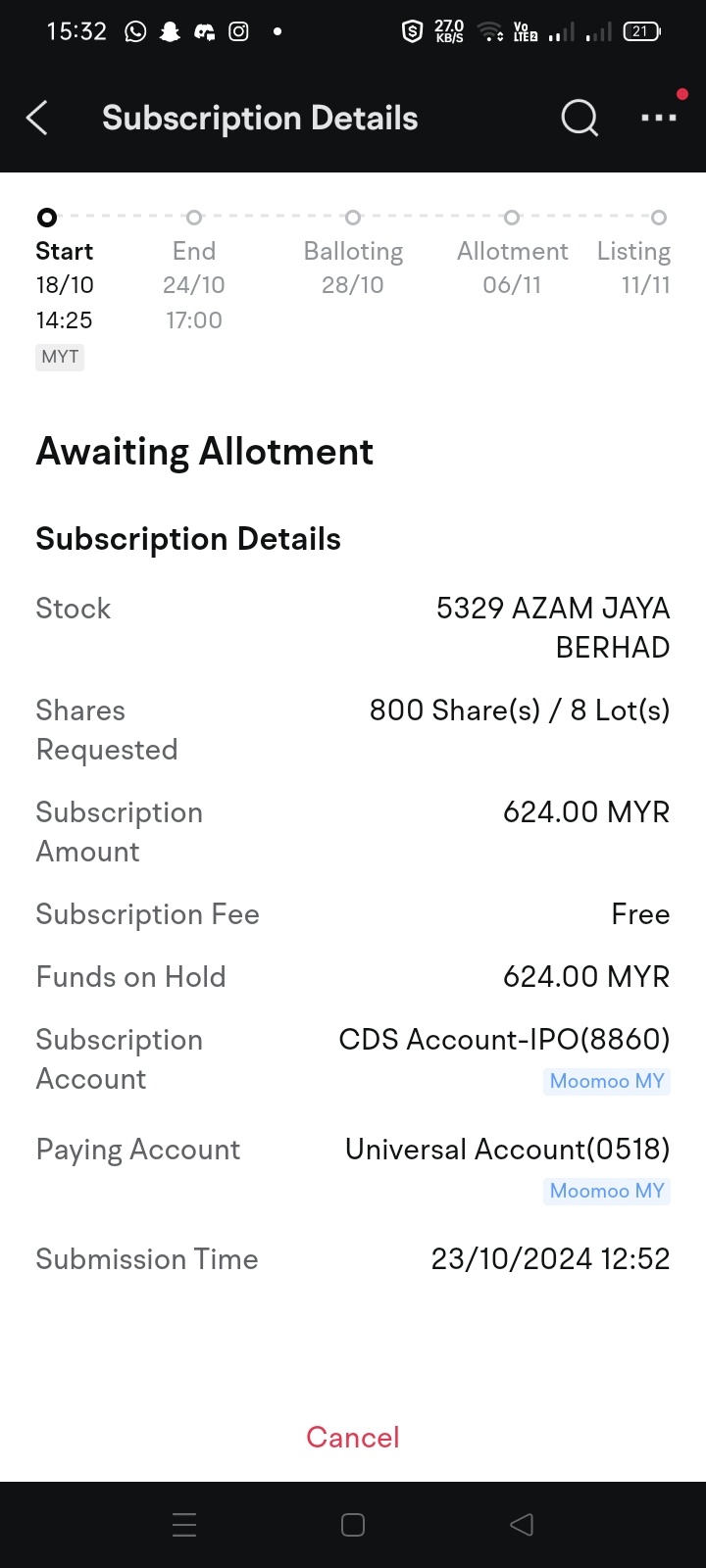 $AZAM JAYA BERHAD (5329.MY)$