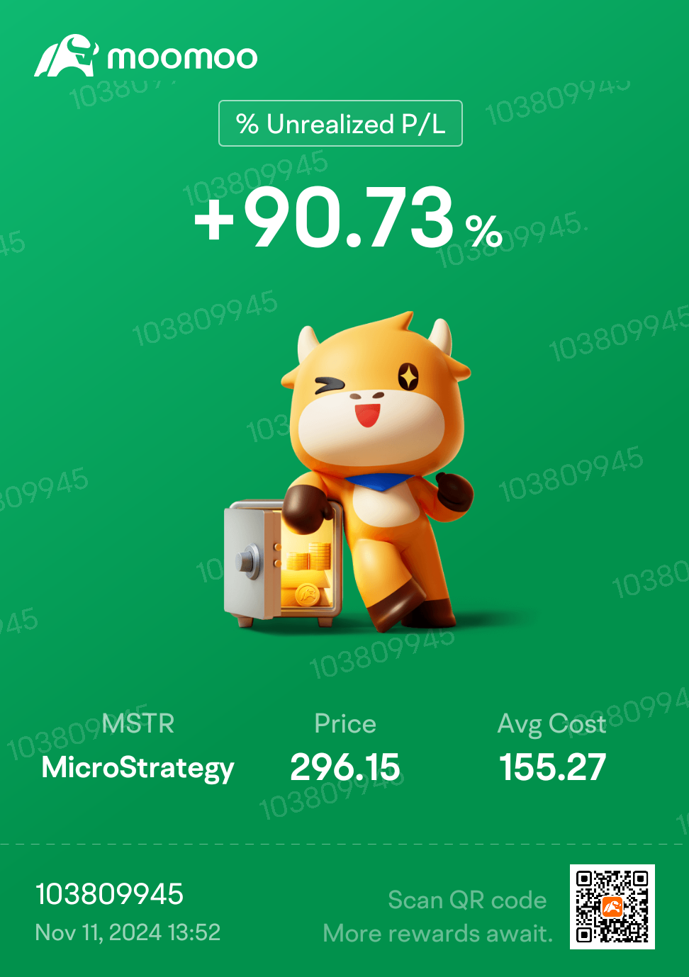 $MicroStrategy (MSTR.US)$在股价下跌时买入，而不是在飙升时买入