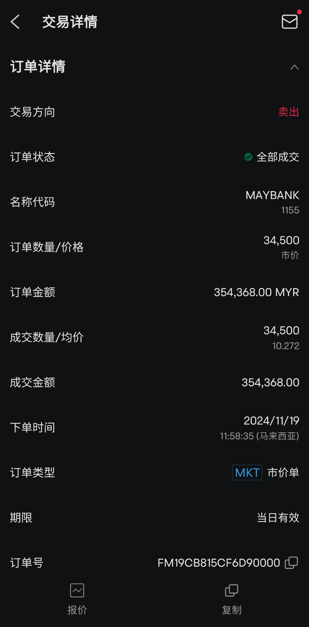 $MAYBANK (1155.MY)$ 我对这只股票的信任度下降，政策环境对其似乎越来越不利，因此正在逐步清仓，分阶段退出持仓，以规避可能的风险。😂