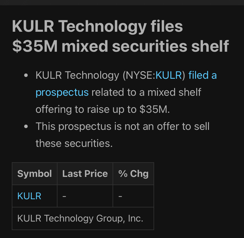 $KULR Technology (KULR.US)$ 这个完成了吗？还是正在进行中？