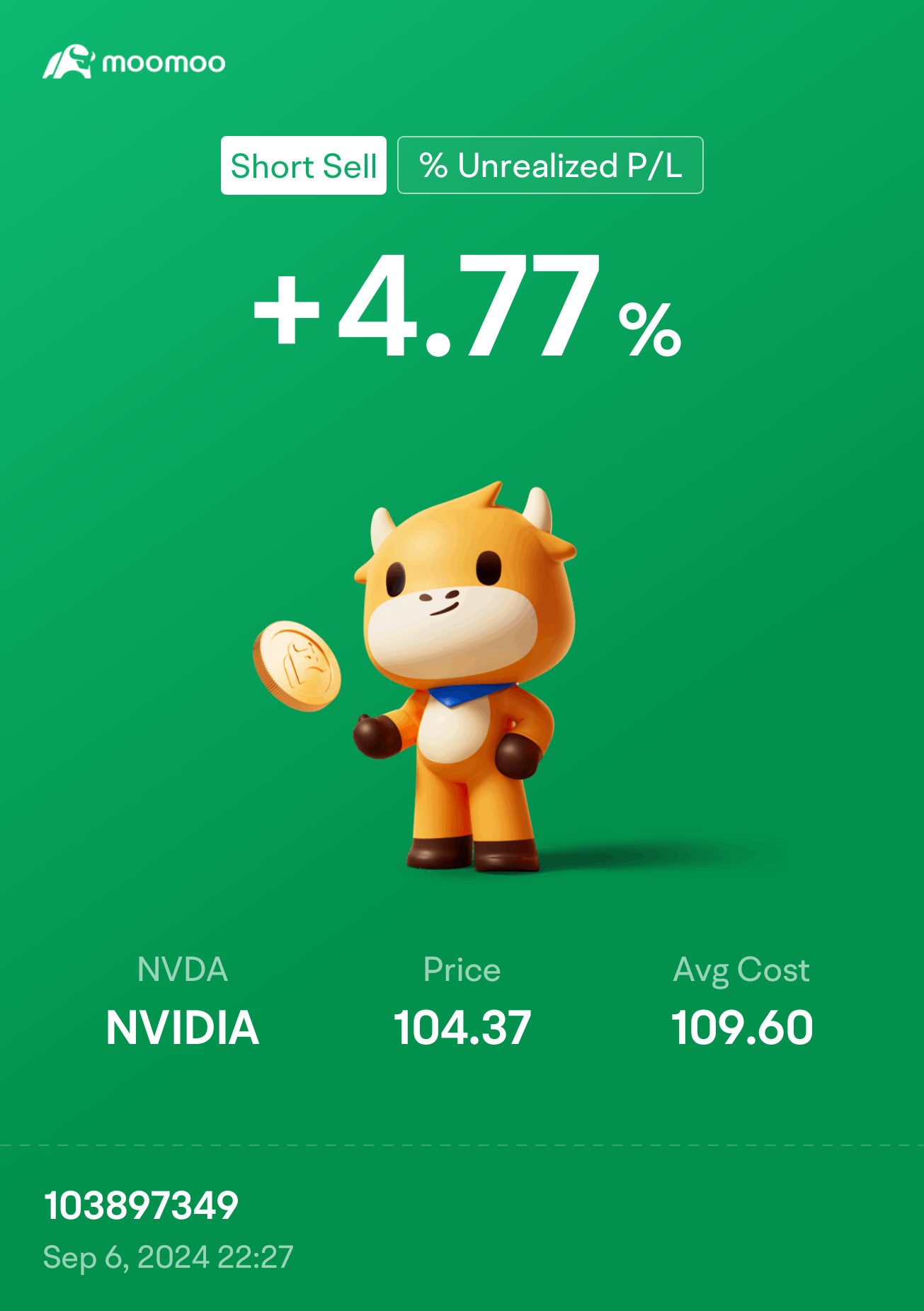 $英偉達 (NVDA.US)$ 空头这个垃圾