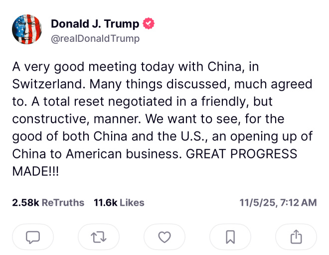 US 2nd day of trade talks with China is usually a good sign… Prepare for rocket ship!