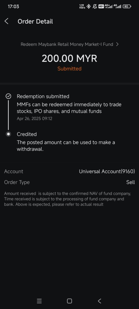 Withdraw from Fund
