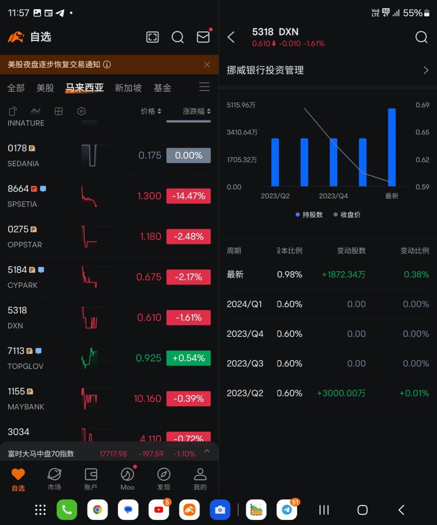 全球最大主權財富基金＊娜威銀行投資管理＊都加碼了 DXN