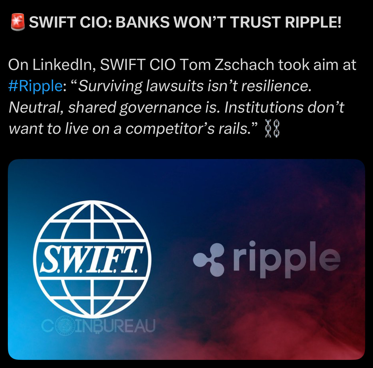 swift took aim at ripple.... - moomoo Community
