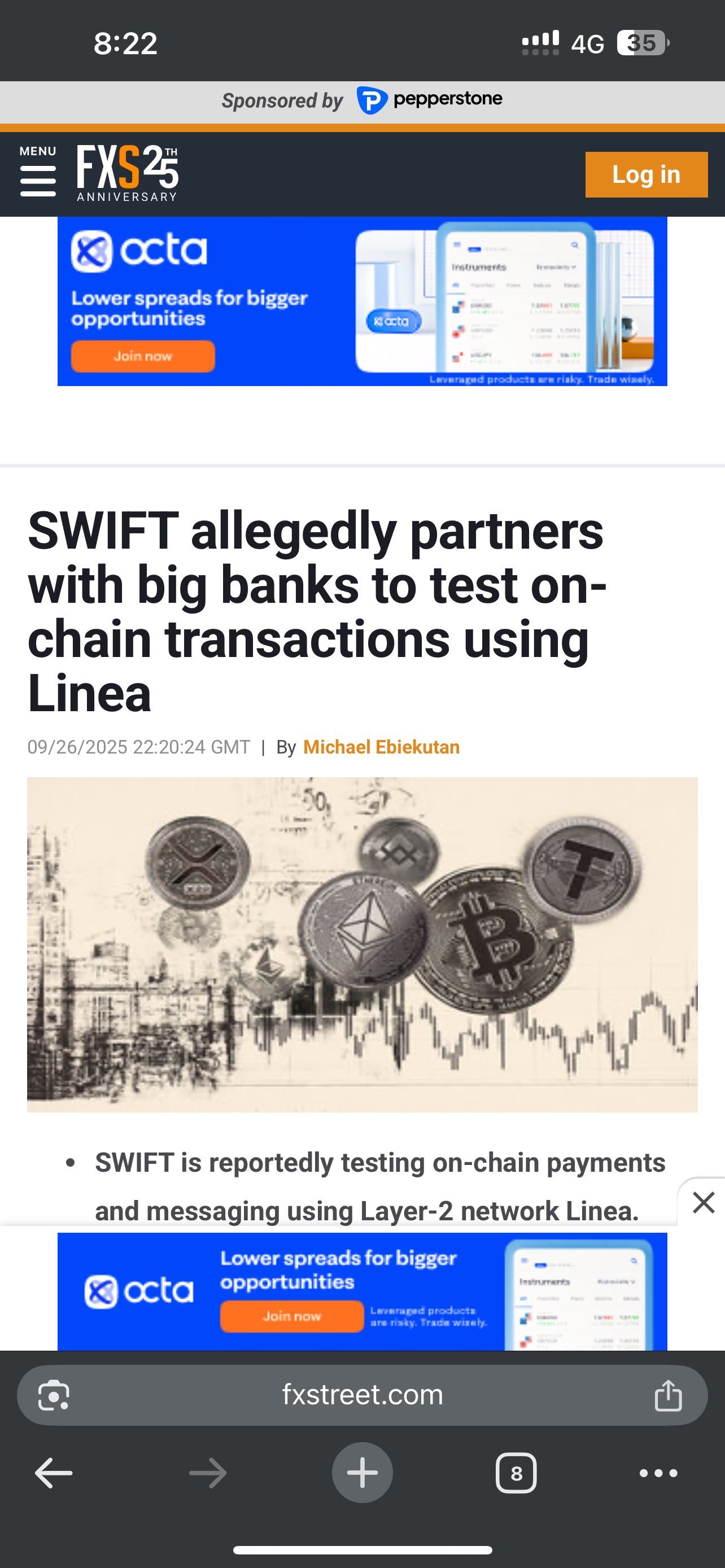 SWIFTはXRPではなくLineaを採用していることが確認されました。これで決着だと思います。 - moomooコミュニティ