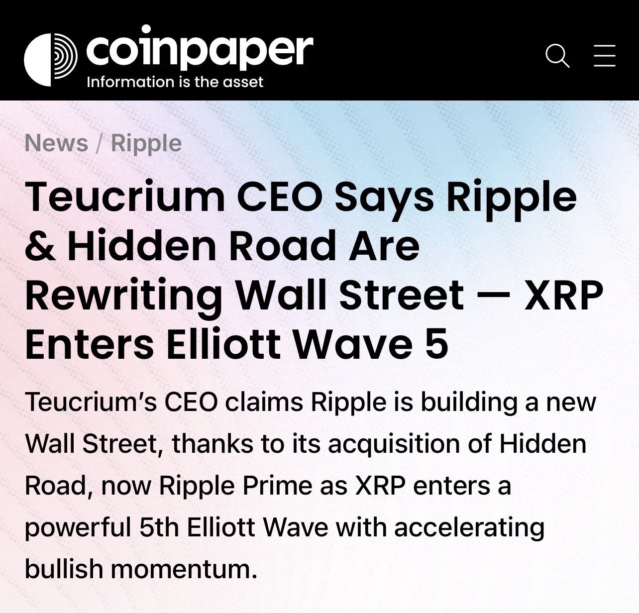 Ripple (XRP.CC)$ - moomoo Community