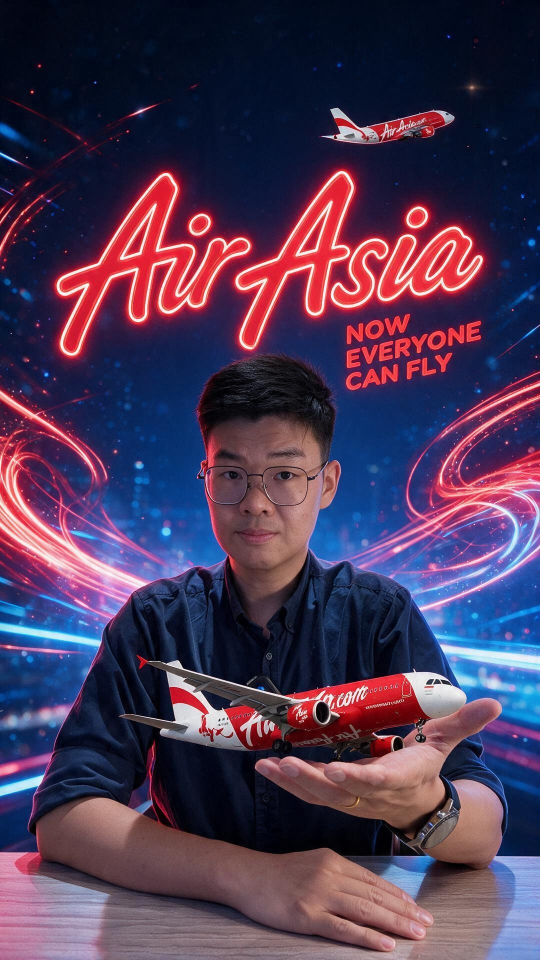 ✈️ 彼は破綻寸前の航空会社を1リンギットで購入した。 