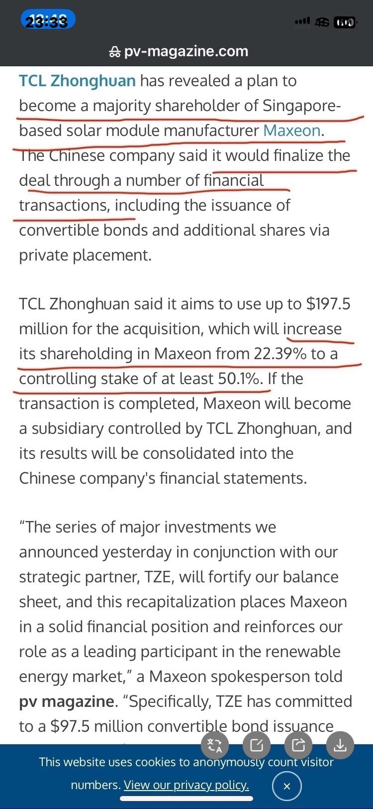 $Maxeon Solar Technologies (MAXN.US)$