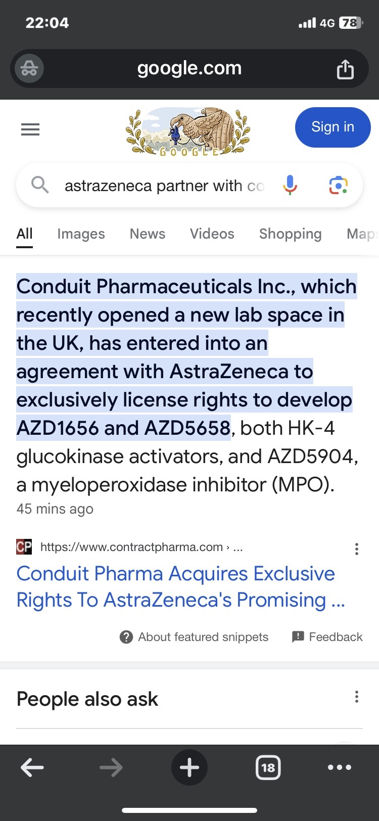 $Conduit Pharmaceuticals (CDT.US)$