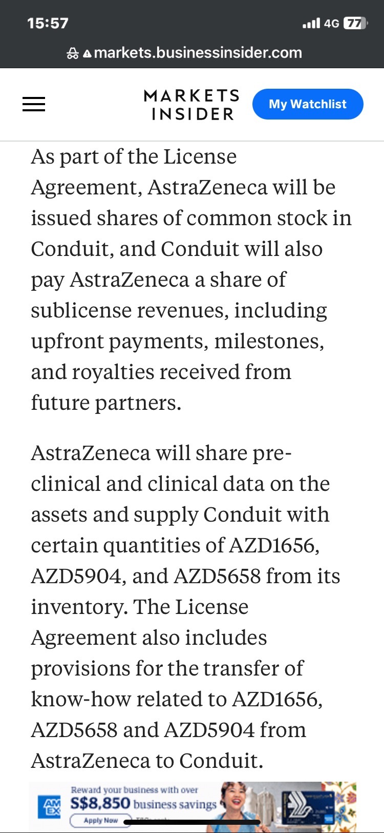 $Conduit Pharmaceuticals (CDT.US)$