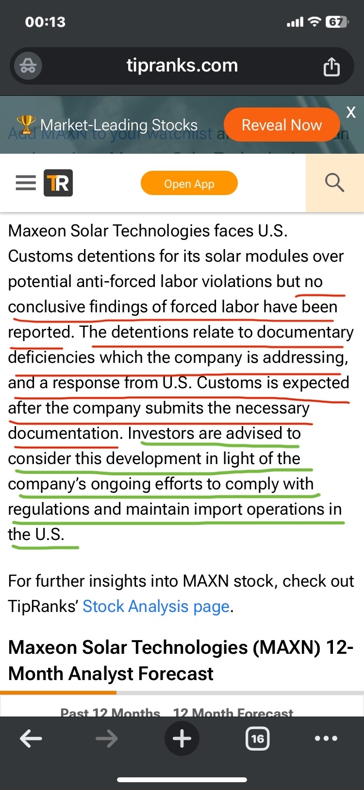 $Maxeon Solar Technologies (MAXN.US)$