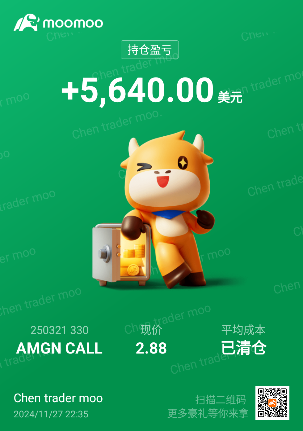 $安进 (AMGN.US)$ 谢谢安进公司🥰