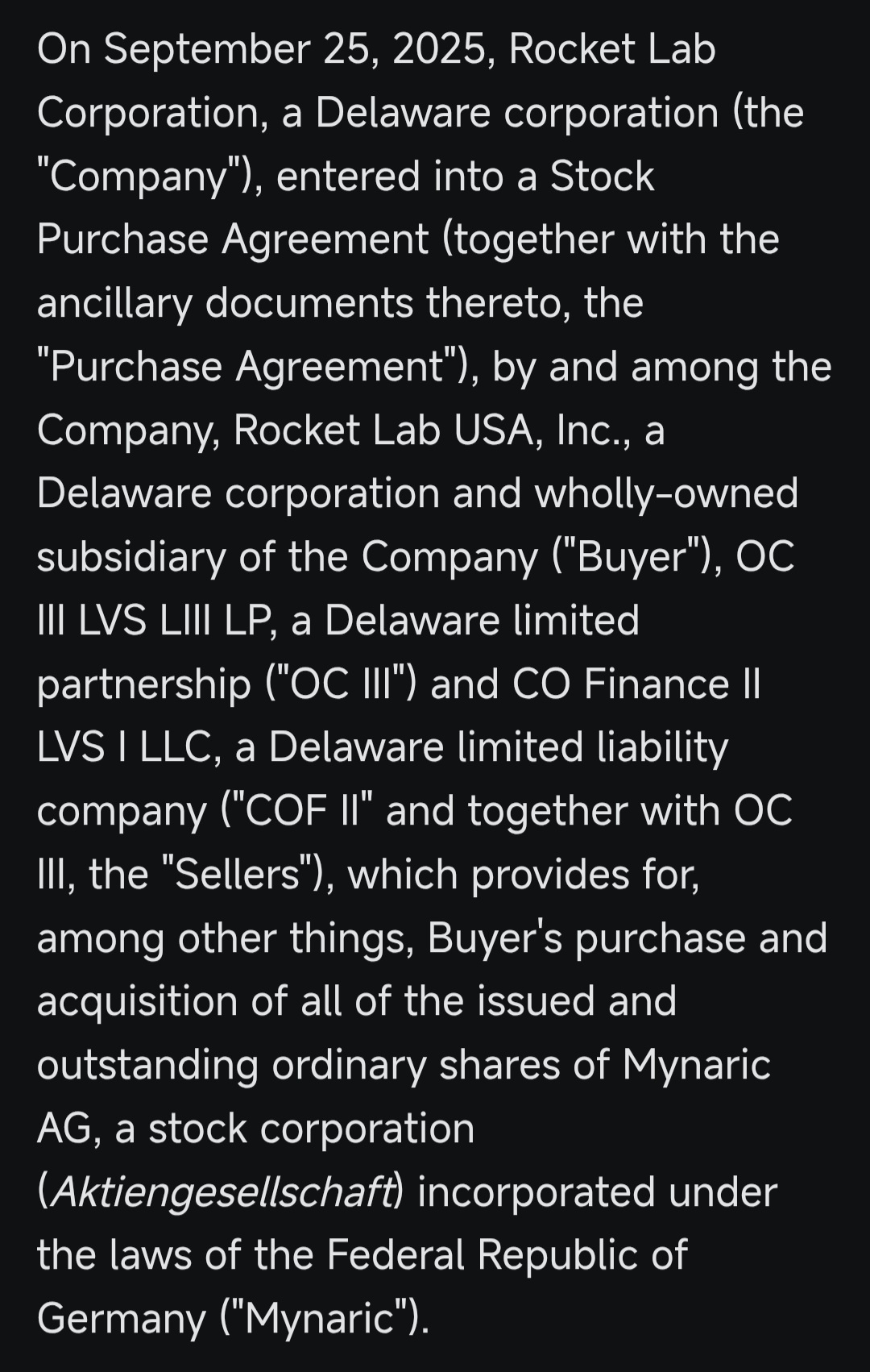 ロケット・ラブ、Mynaric AGを最大1億5000万ドルの現金または株式で買収へ - moomooコミュニティ