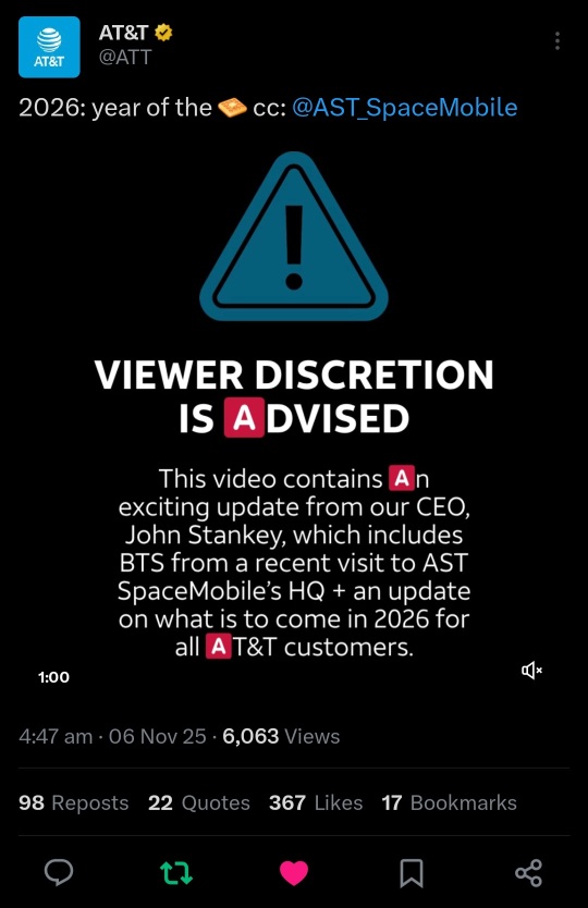 Message from AT&T's CEO