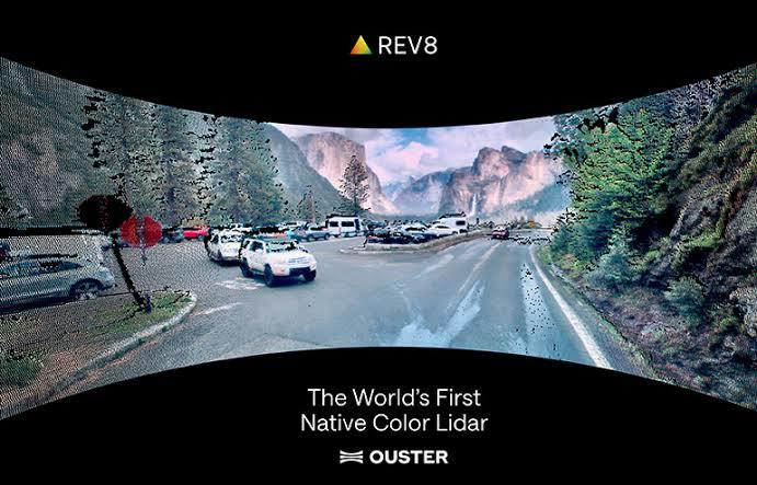 $Ouster (OUST.US)$ 該公司推出了其Rev8 OS系列，由下一代L4 Ouster硅芯片驅動。新傳感器具備Ouster所稱的全球首個獲得專利的原生彩色激光雷達功能，可實現點對點的3D彩色視覺。😍😍😍