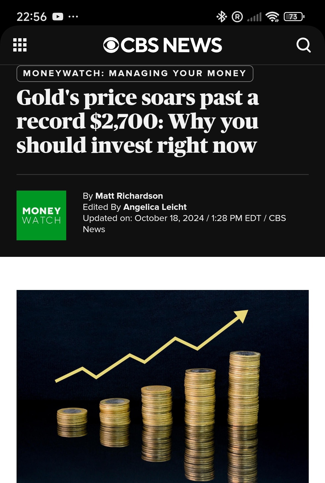 $GLD SG$ (GSD.SG)$$Wilton Resources (5F7.SG)$ https://www.cbsnews.com/news/golds-price-soars-past-record-2700-why-invest-right-now/ As always, do your own due d...