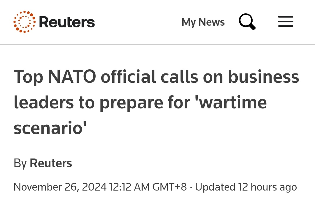 Top NATO Official Calls On Business Leaders To Prepare For ...