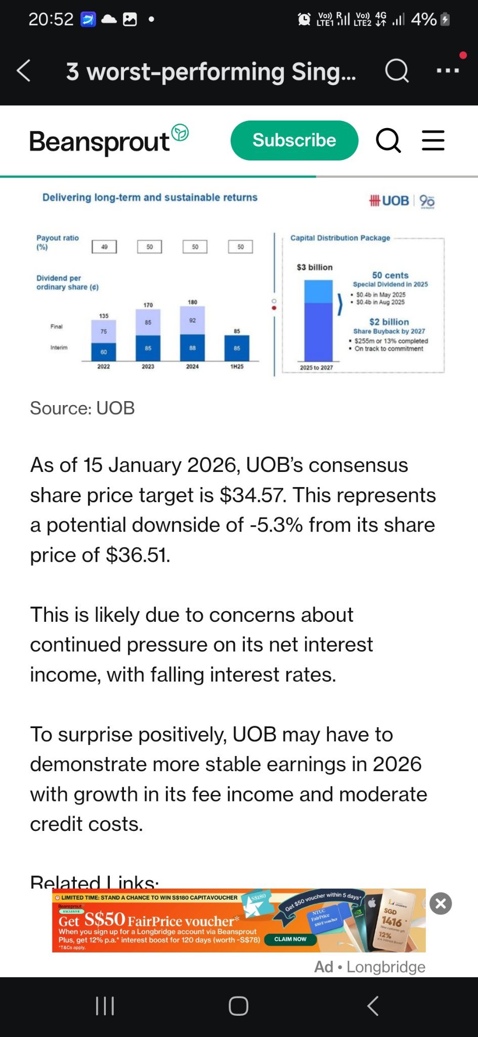 DBS (D05.SG)$$OCBC Bank (O39.SG)$ 23 Jan latest - Interes... - moomoo  Community