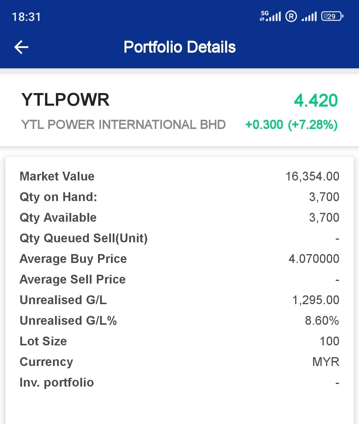 Another lucky trade on other platform within 2 days. [Smile] Congrats those punt on YTL!  I like Moomoo & it seems most of my trades are now here, but still nee...