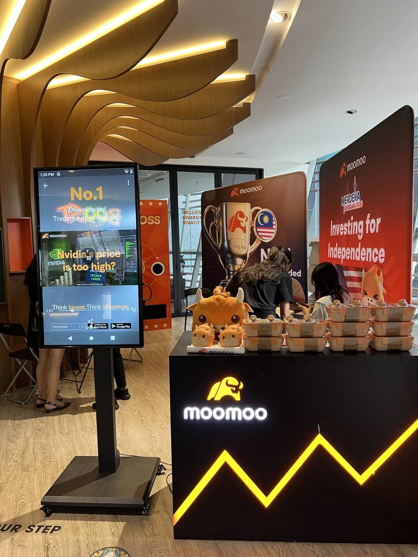 moomoo在KL EcoCity的展位