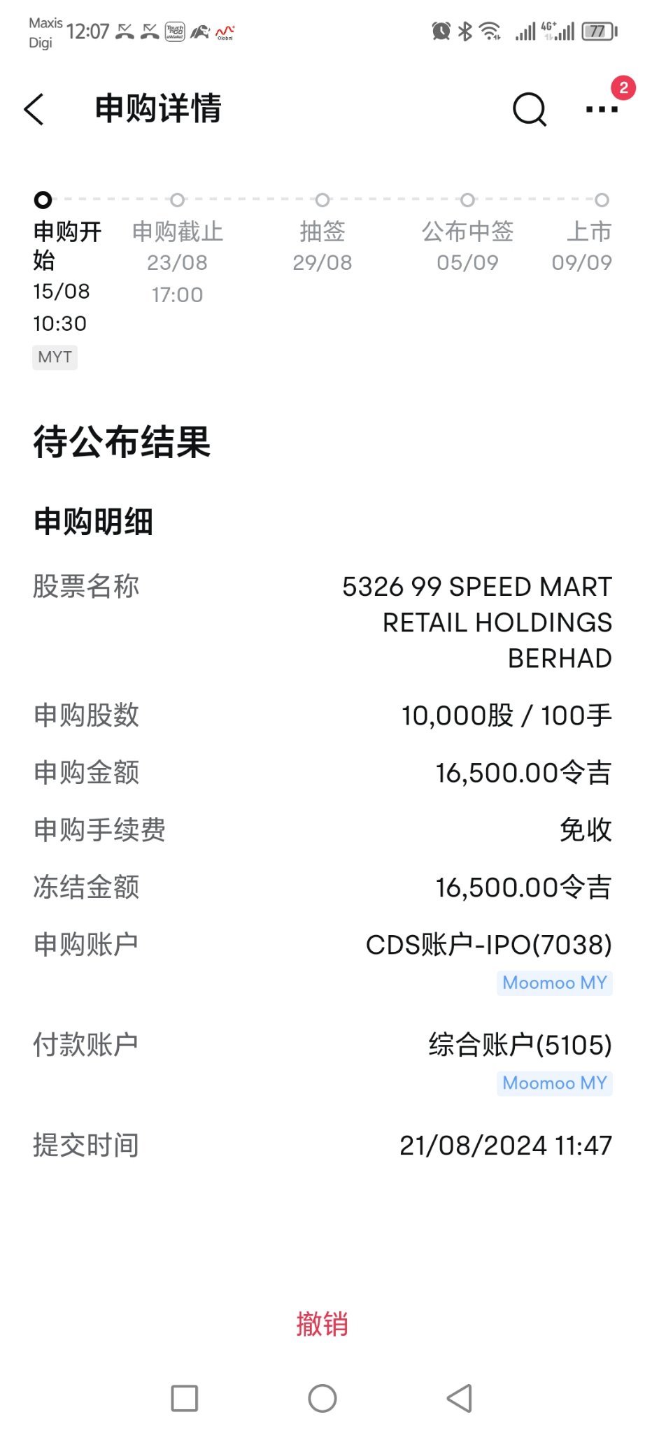 我對 99 Speedmart 的前景有信心。希望可以成爲一個小小股東😁