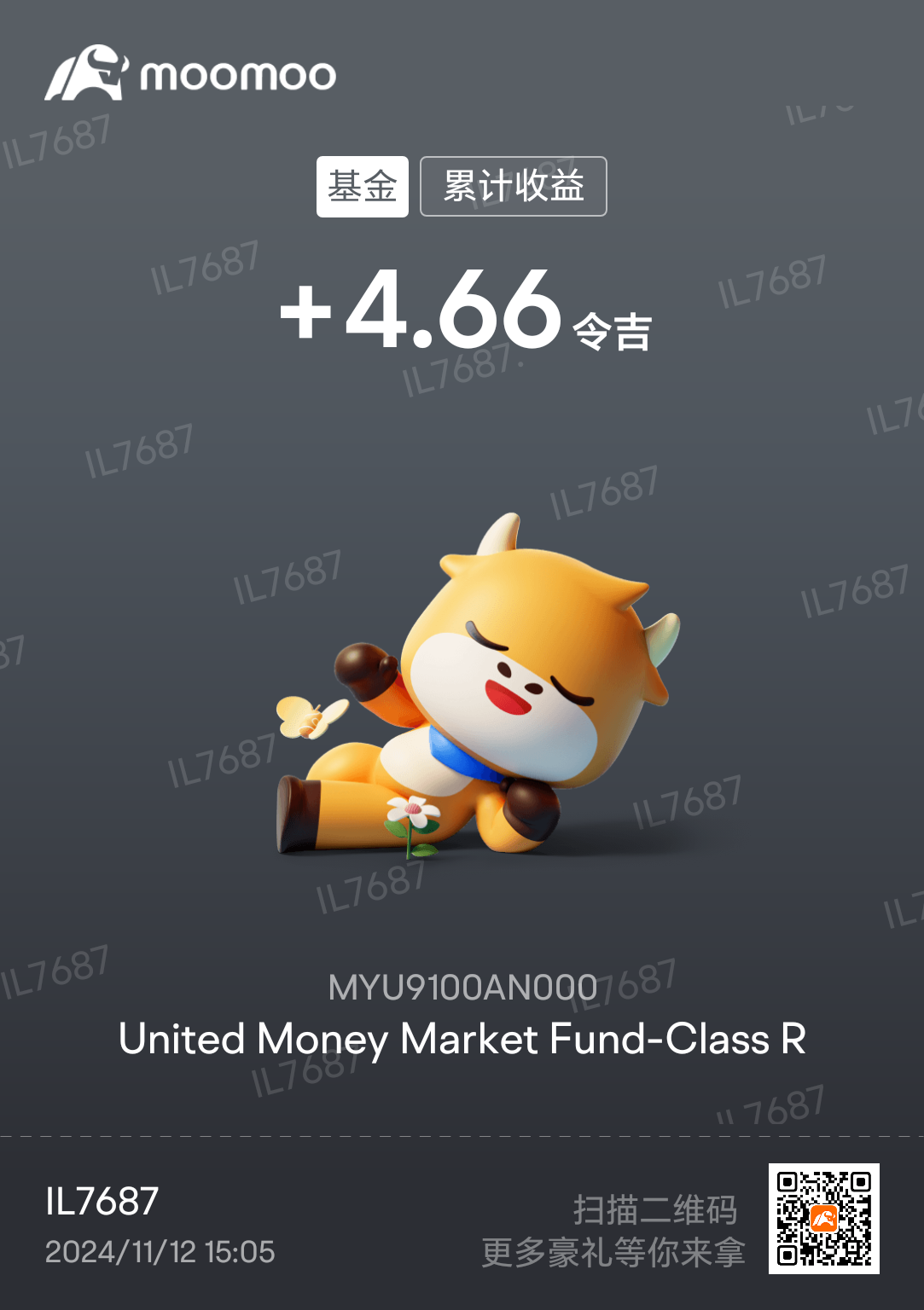 $United Money Market Fund-Class R (MYU9100AN000.MF)$