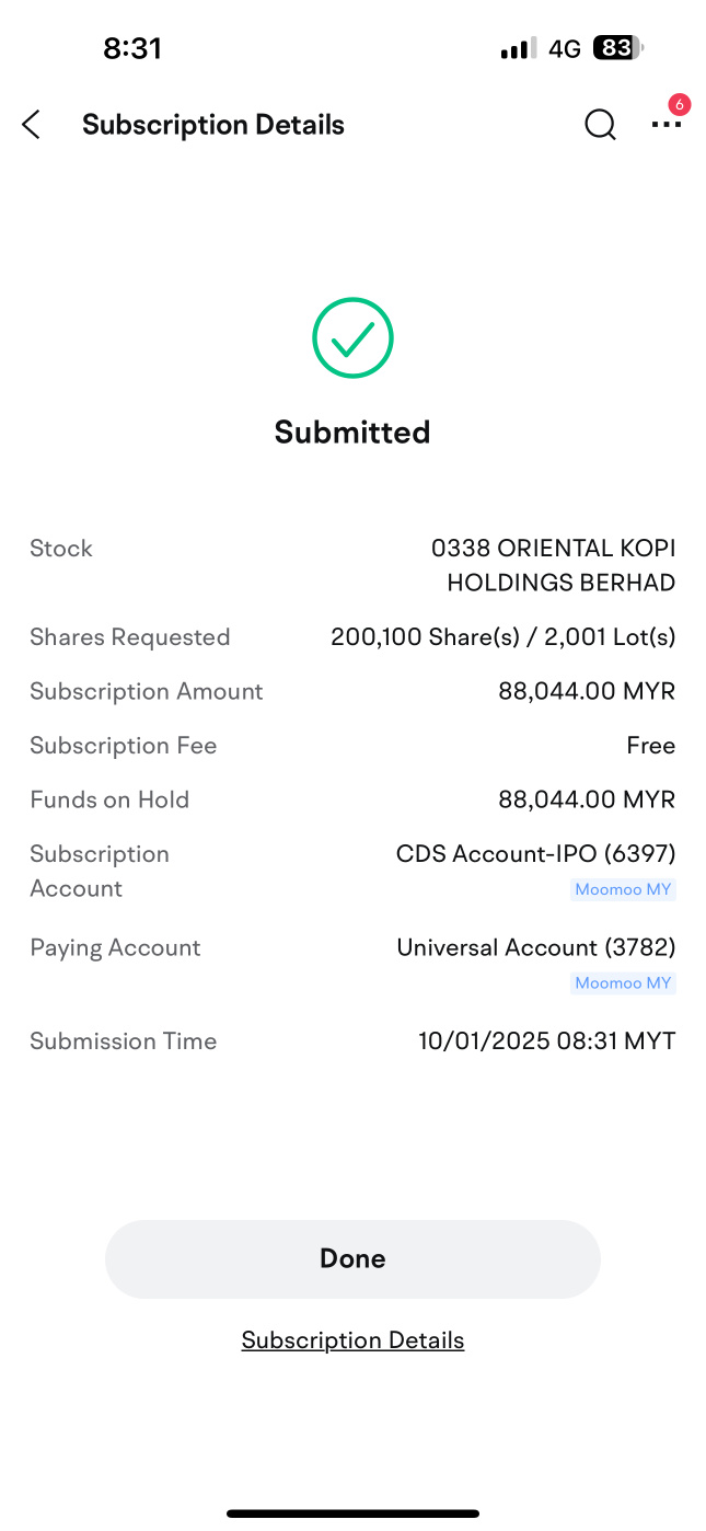 ORIENTAL KOPI IPO