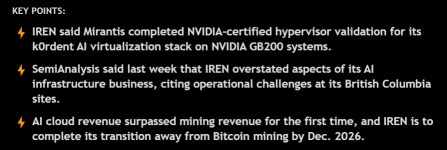 IREN เลิกขุดบิทแล้วหันไปทำ Neo Cloud แบบ 100% แถมได้ใบเซอร์ NVDA Arm-based อีก เตรียมปั๊มราคาหุ้นพุ่งกระจายแน่นอน 🤣 โชคดีครับทุกคน