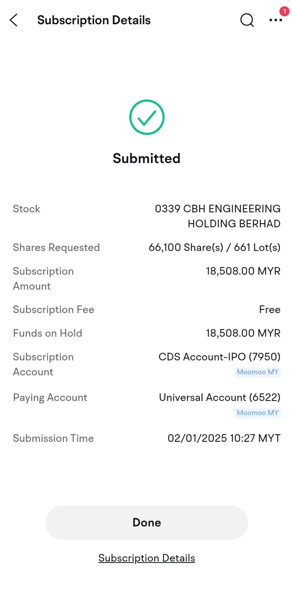 $CBHB (0339.MY)$