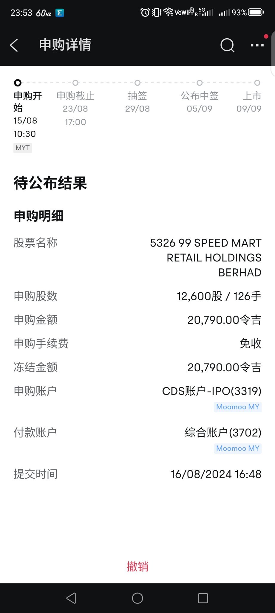 对于99speedmart 我的看法是完全有可能是翻倍股，因为在我家10km里面就有3-4家。可是我知道还有很多地方还没开完所以之后的盈利一定会有所成长