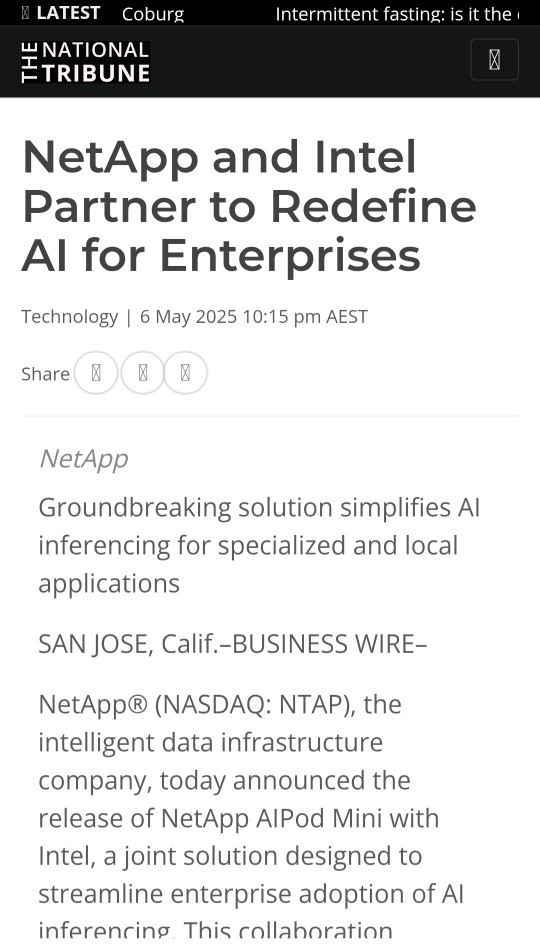 NetApp and Intel Partner to Redefine AI for Enterprises