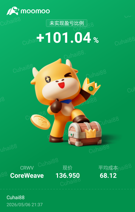 翻倍咯！