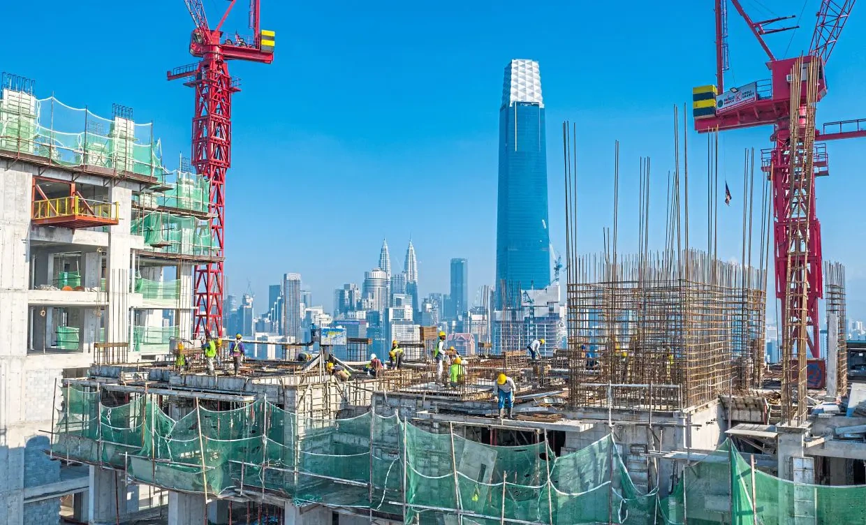 Malaysia's Construction Sector Grows over 20% in 2Q24