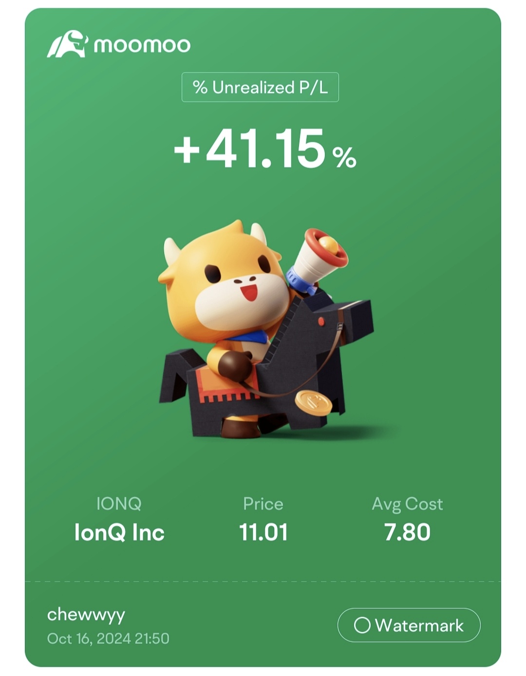 自從Moo進入以來一直在投資📈🐂