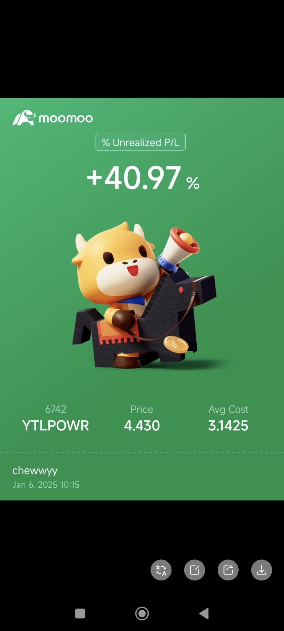 自從Moo進入以來一直在投資📈🐂