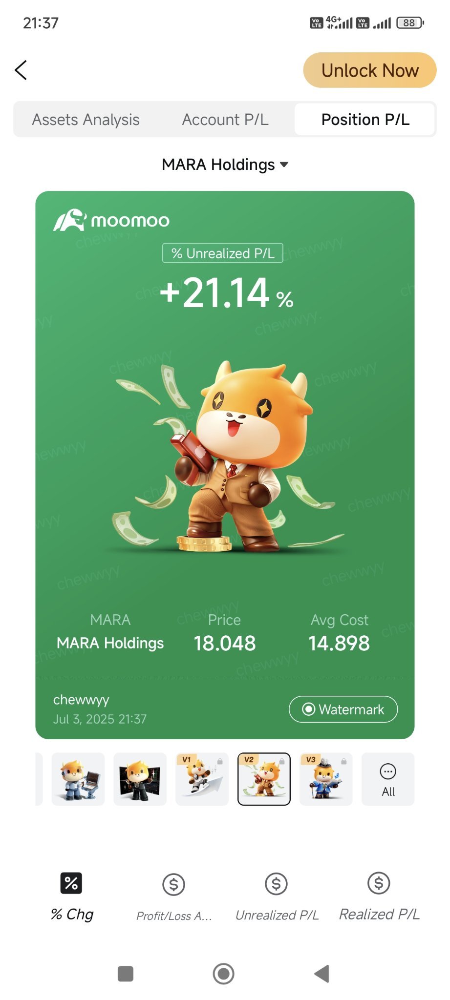 自從Moo進入以來一直在投資📈🐂