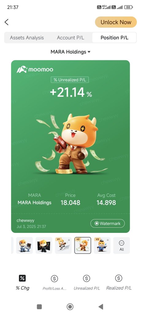 Invested since MoomooMY came📈🐂