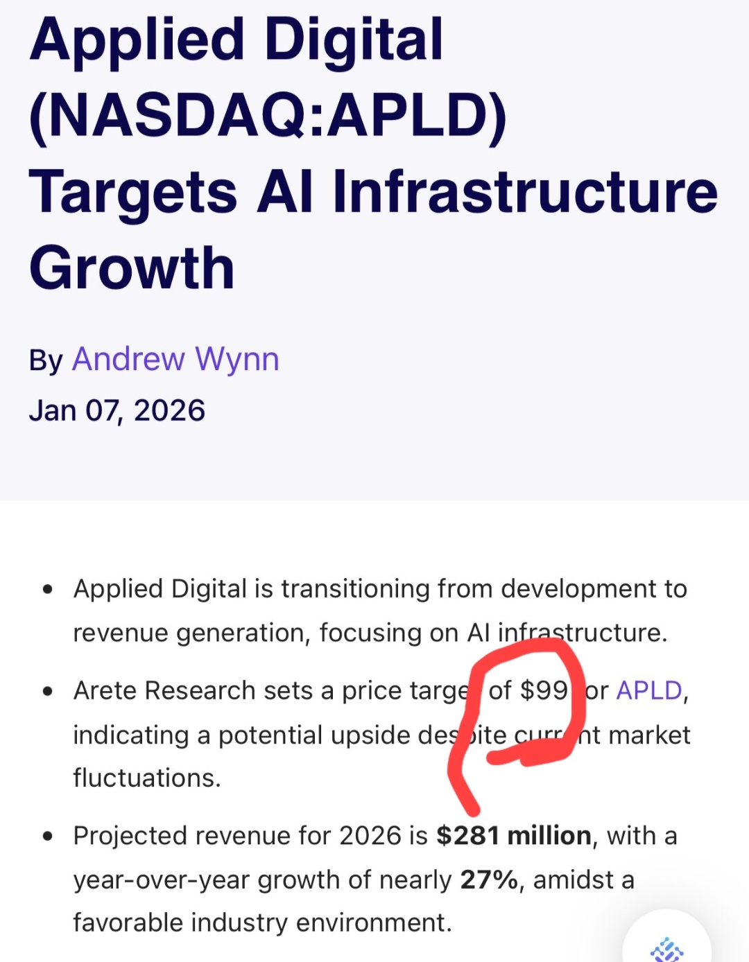 Applied Digital (APLD.US)$ in case you were thinking of sel... - moomoo  Community