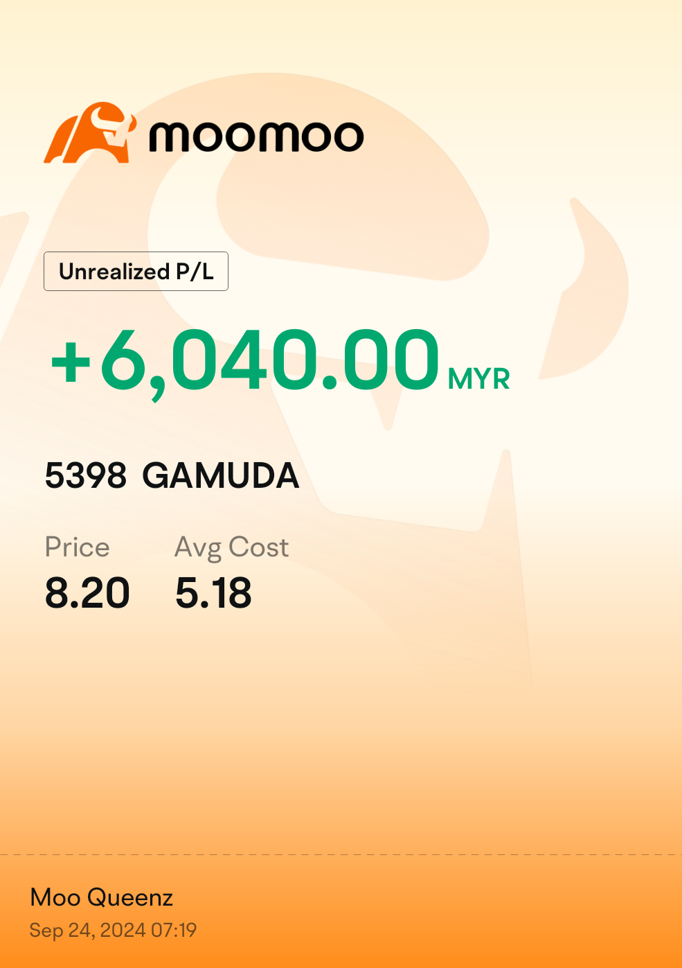 Kaching - - GAMUDA to the moon 🌛