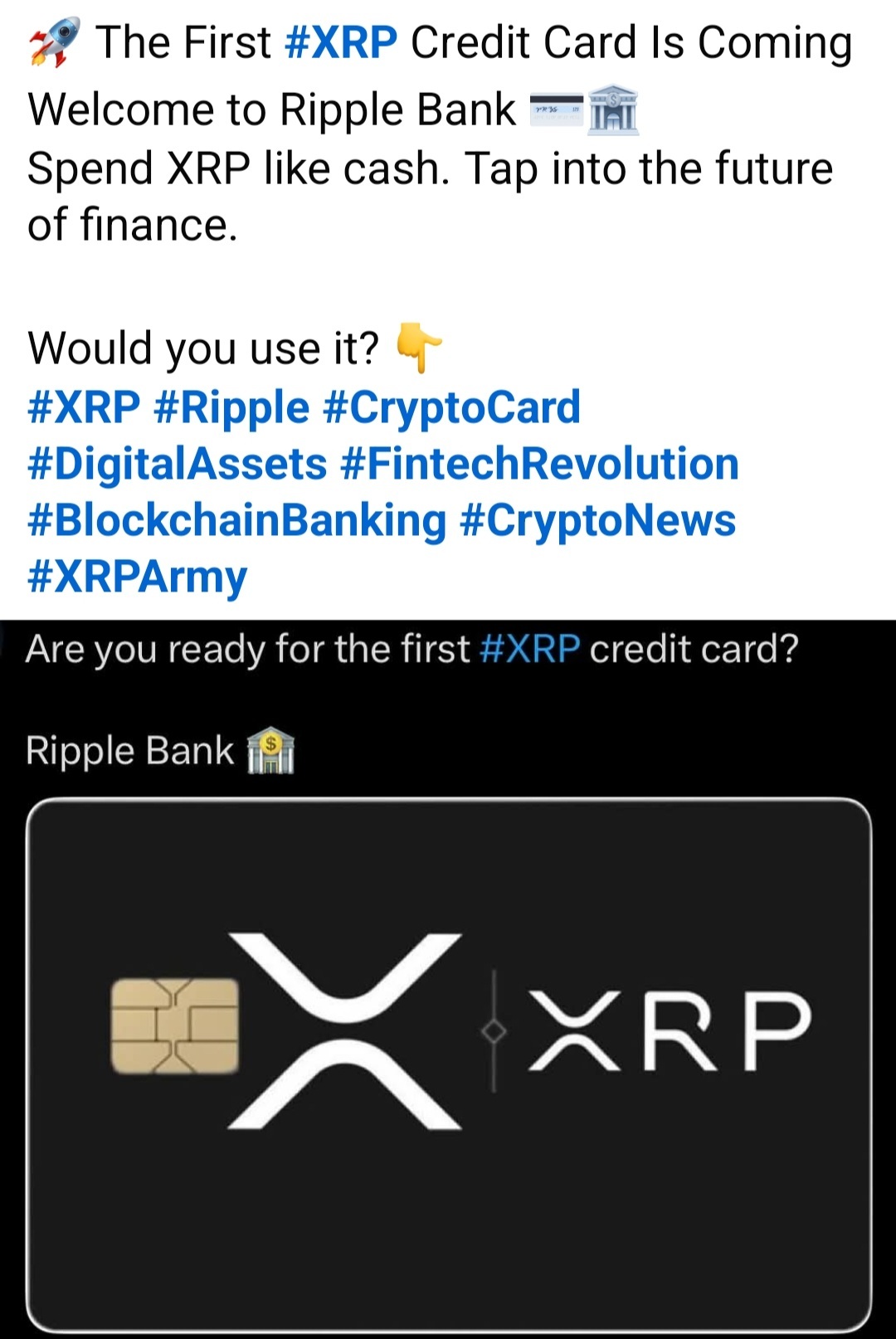 $瑞波幣 (XRP.CC)$ 哇哦.....瑞波幣信用卡